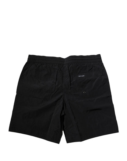 Dolce & Gabbana Schwarze Polyester Strandbekleidung Herren Shorts Bademode