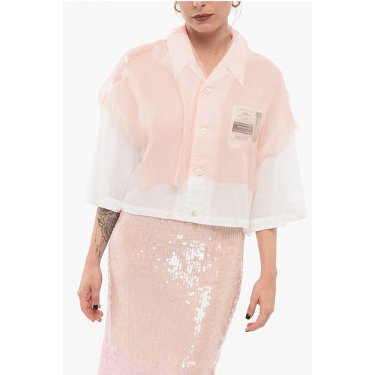 Undercover Gekürzte Bluse mit transparenter Schicht