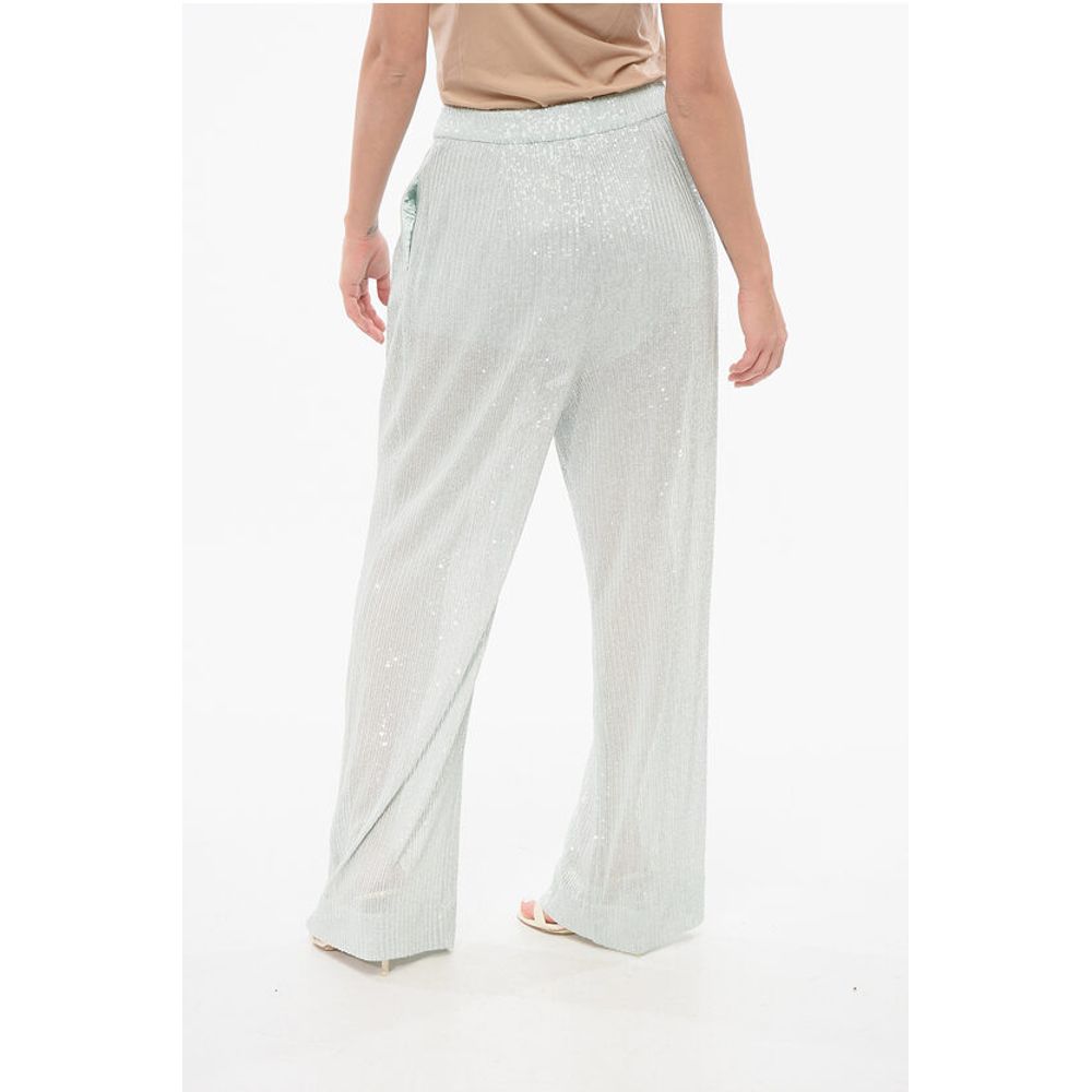 Rotate Paillettenbesetzte Hose mit niedriger Taille