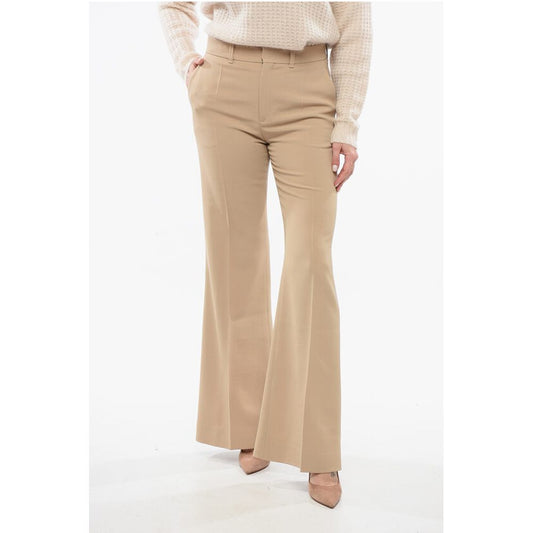 Chloé Ausgestellte Hose aus Twill-Wolle