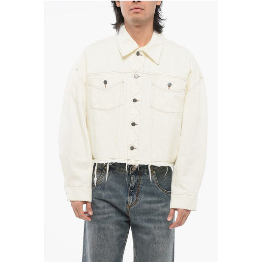 A.P.C. NATACHA RAMSAY-LEVI Denim-Jacke mit sichtbaren Nähten und