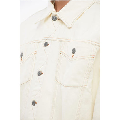 A.P.C. NATACHA RAMSAY-LEVI Denim-Jacke mit sichtbaren Nähten und