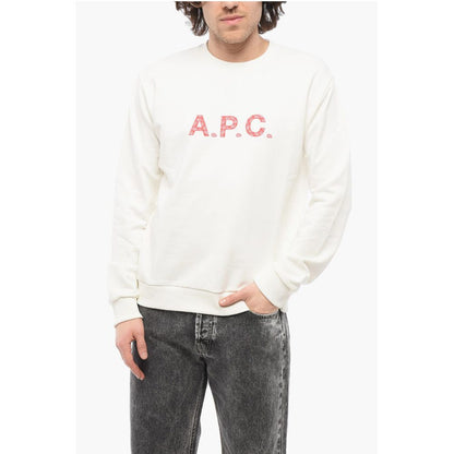 A.P.C. TIMOTHY Sweatshirt mit Rundhalsausschnitt aus gebürsteter Baumwolle und kontrastierender