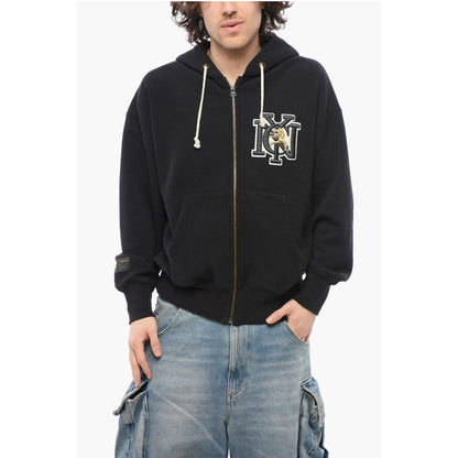 Champion Sweatshirt aus Baumwoll-Fleece mit geprägter Stickerei und Reißverschluss C