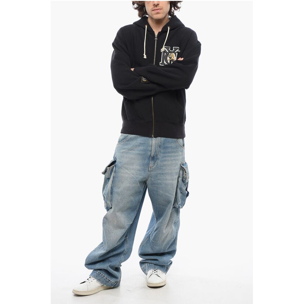 Champion Sweatshirt aus Baumwoll-Fleece mit geprägter Stickerei und Reißverschluss C
