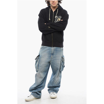 Champion Sweatshirt aus Baumwoll-Fleece mit geprägter Stickerei und Reißverschluss C