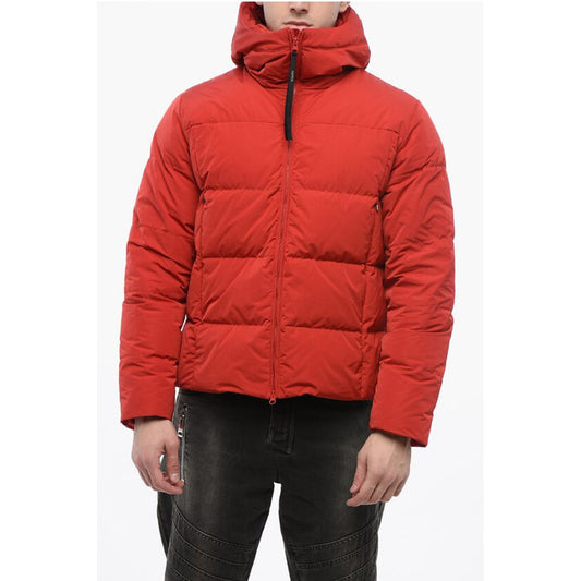 Aspesi Gesteppte Daunenjacke mit Kapuze und Frontreißverschluss