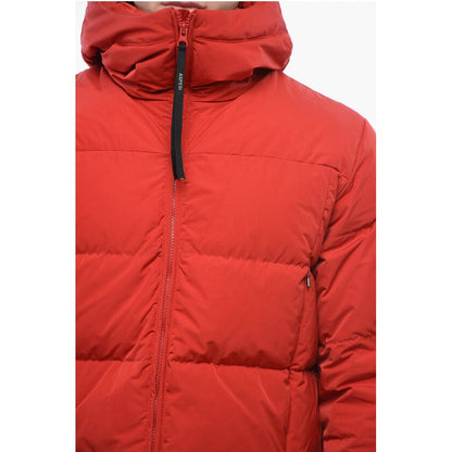 Aspesi Gesteppte Daunenjacke mit Kapuze und Frontreißverschluss