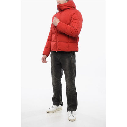 Aspesi Gesteppte Daunenjacke mit Kapuze und Frontreißverschluss