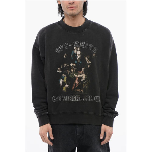 Off-White Bedrucktes MARY SKATE Sweatshirt mit Rundhalsausschnitt