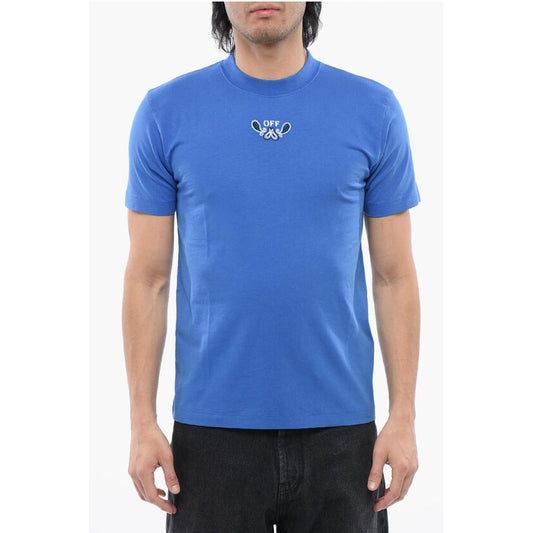 Off-White Bandana-Motiv T-Shirt mit Rundhalsausschnitt
