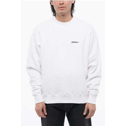 Off-White ARROW Sweatshirt aus gebürsteter Baumwolle mit Stickerei