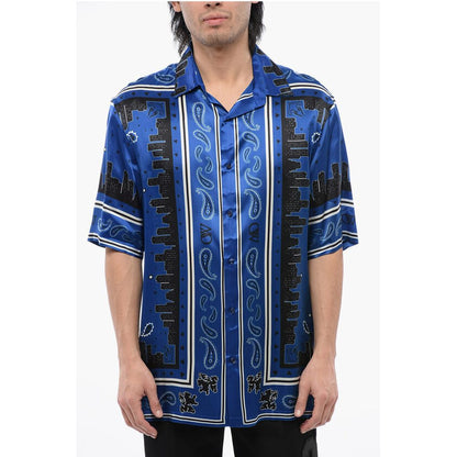 Off-White Bandana-Motiv Bowling-Shirt