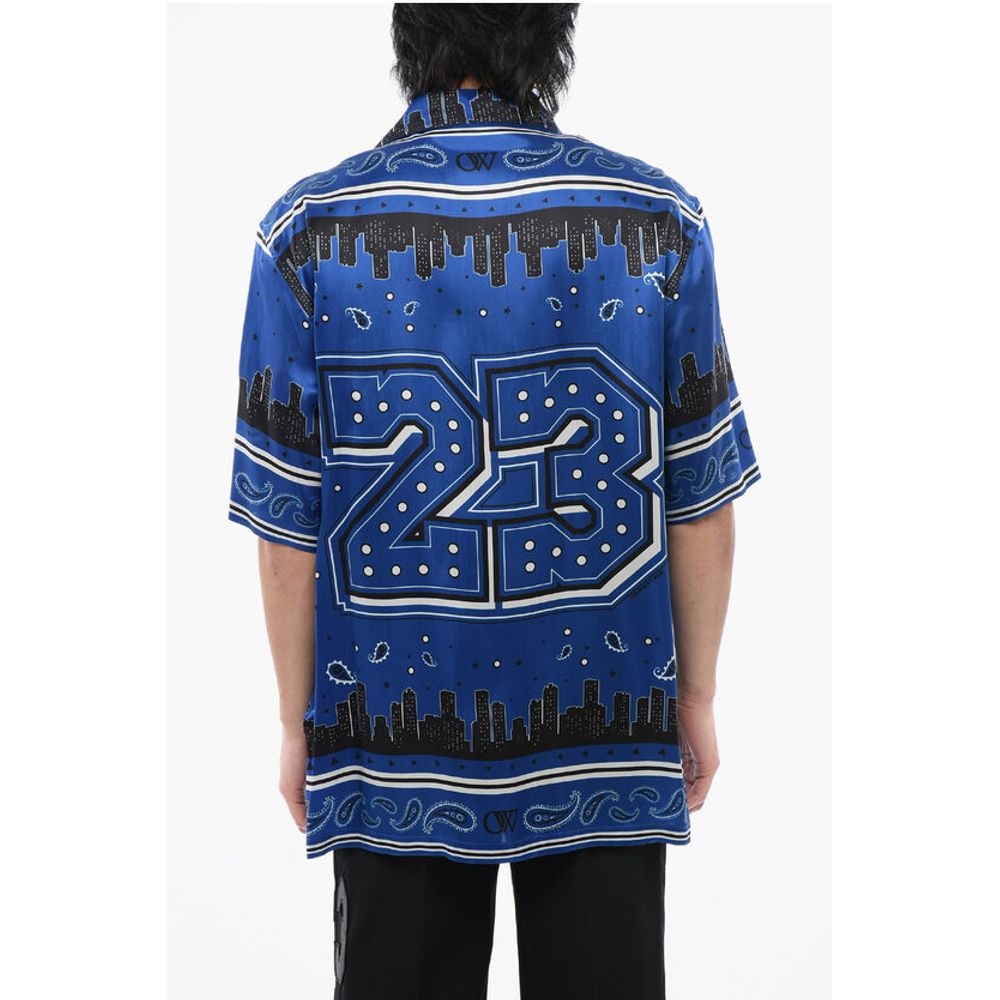 Off-White Bandana-Motiv Bowling-Shirt