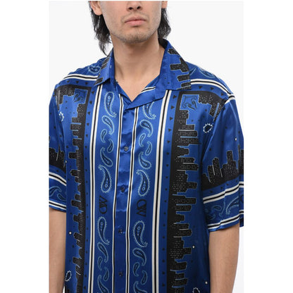 Off-White Bandana-Motiv Bowling-Shirt