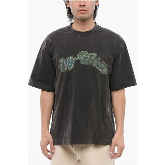 Off-White Bedrucktes T-Shirt im Skate-Fit von BACCHUS