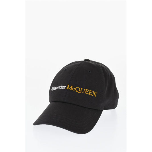 Alexander McQueen Einfarbige Kappe mit gesticktem Logo