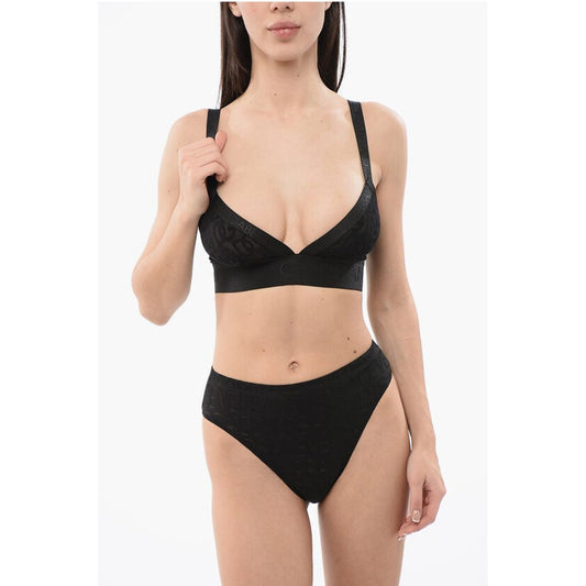 Dolce & Gabbana Spitzen-BH mit Logo und dehnbarem Band