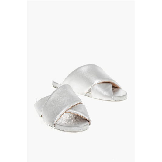Marsell Criss-Cross Leder Pantoletten