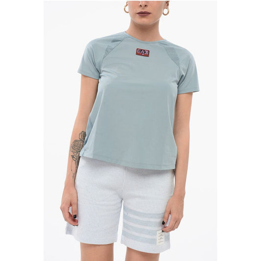Armani EMPORIO Tech-T-Shirt mit Logo-Aufnäher