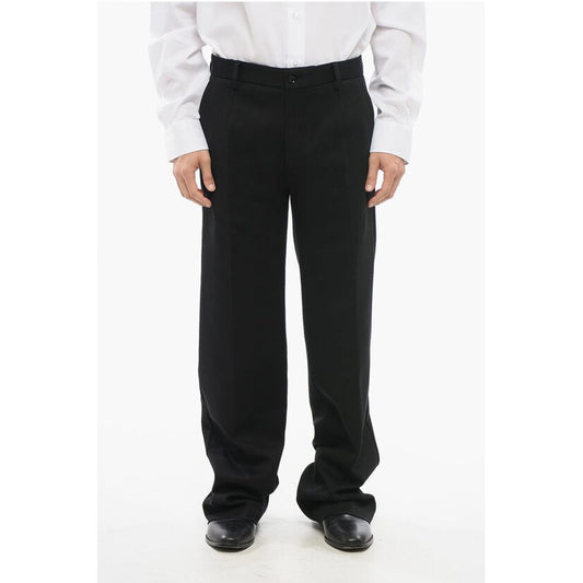 Dolce & Gabbana Bootcut-Hose aus Baumwollmischung mit Gürtelschlaufen