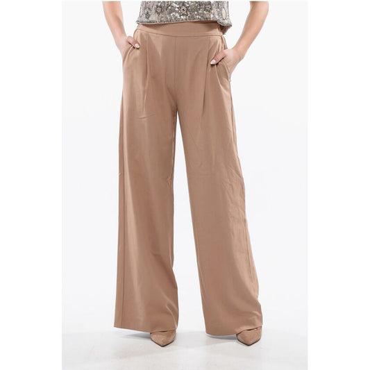 AllSaints Einfach plissierte ALEIDA Palazzo-Hose mit Kordelzug in der Taille