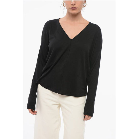 Rag&Bone Pullover mit V-Ausschnitt aus Stretch-Stoff