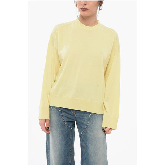 Bottega Veneta Gerade geschnittener Pullover mit Rundhalsausschnitt aus Wolle