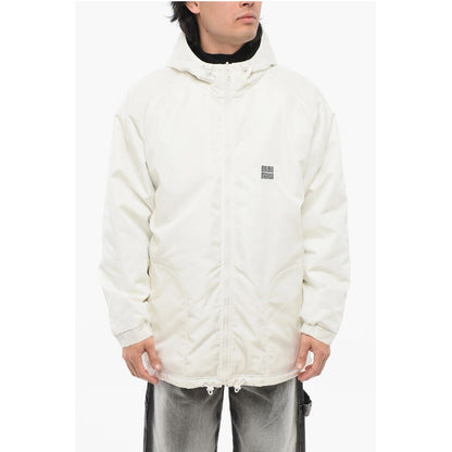 Givenchy Gepolsterte Parka-Jacke mit Reißverschluss und gesticktem Logo