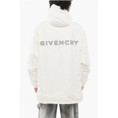 Givenchy Gepolsterte Parka-Jacke mit Reißverschluss und gesticktem Logo
