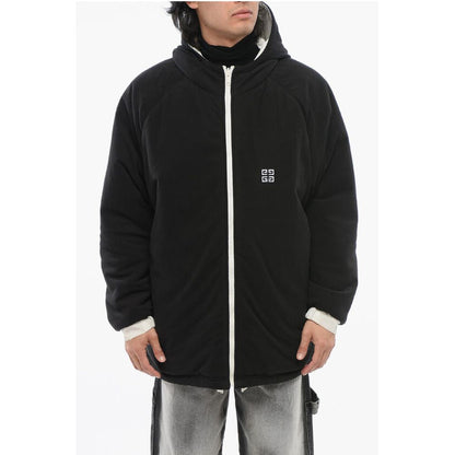 Givenchy Gepolsterte Parka-Jacke mit Reißverschluss und gesticktem Logo