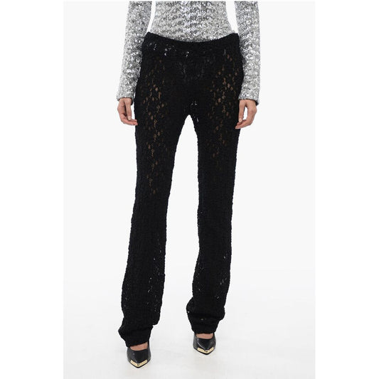 Chloé Bestickte Hose mit ausgestelltem Bein