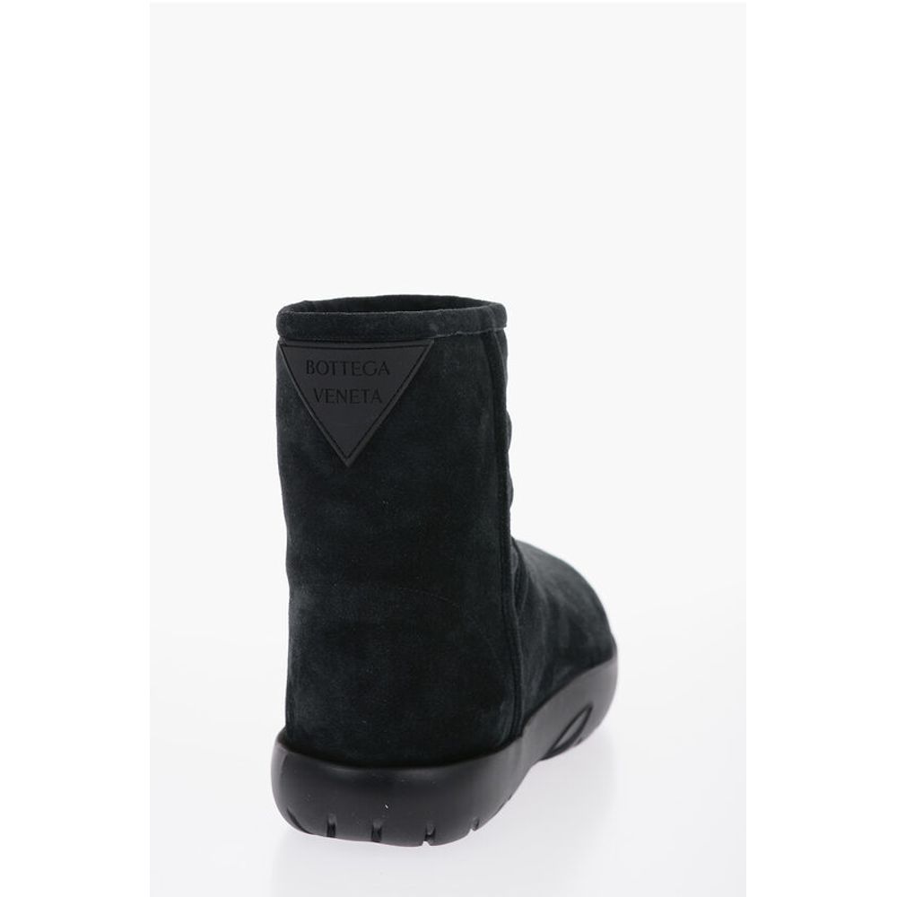 Bottega Veneta SNAP-Stiefel aus Shearling mit Logo-Applikation