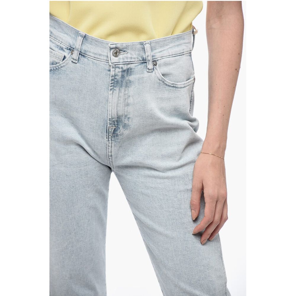 Seven Hell gewaschene Stetchy Denims mit roh geschnittenem Saum