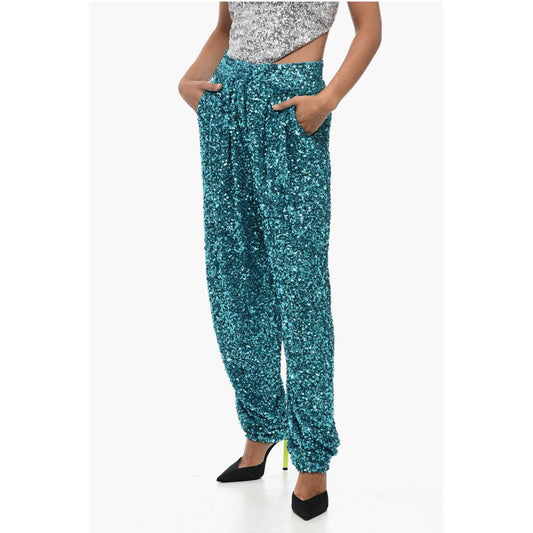Rotate Paillettenbesetzte ALEXA Hose mit weitem Bein