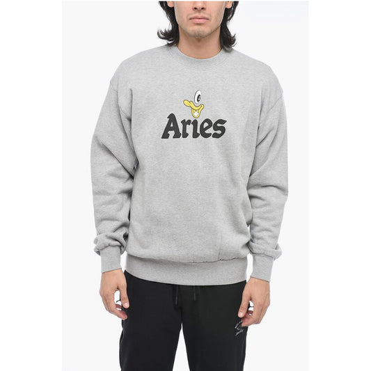 Aries Bedruckter DUCK Pullover mit Rundhalsausschnitt