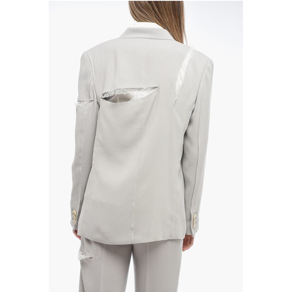 Undercover Zweireihiger Cut-out-Blazer mit Spitzendetails