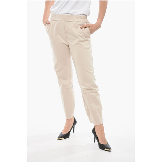 Gentryportofino Stretch-Baumwollhosen mit elastischen Bündchen