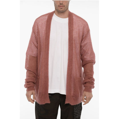 Durchbrochene Strickjacke aus Mohair und Seide VIVIENNE