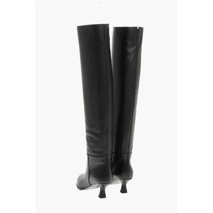 3Juin Over-the-Knee-Stiefel aus Leder mit spitzer Zehe