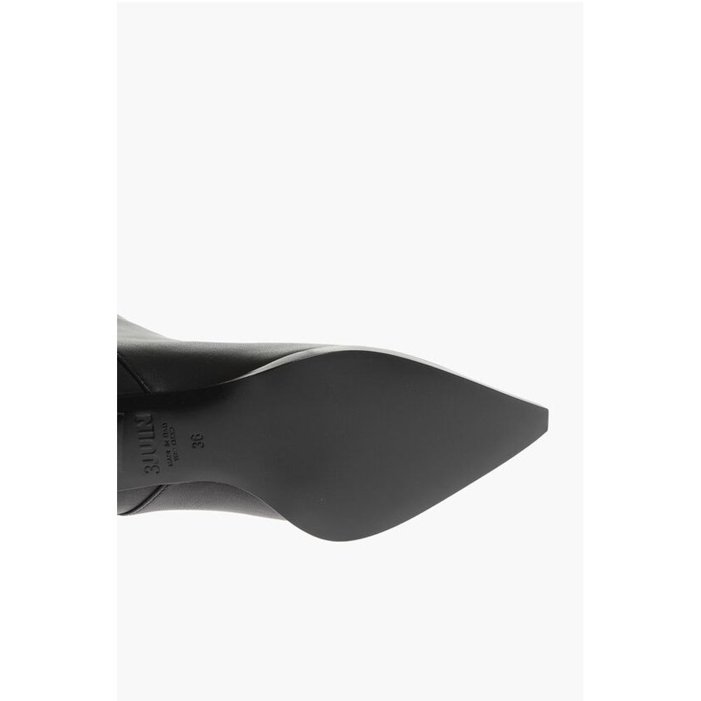 3Juin Over-the-Knee-Stiefel aus Leder mit spitzer Zehe