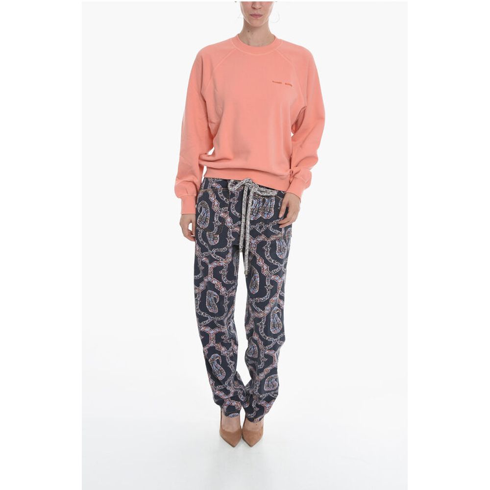 Samsoe Samsoe GITTA Sweatshirt mit Rundhalsausschnitt und seitlicher Logo-Stickerei
