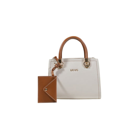 Liu Jo Cremefarbene Polyethylen-Handtasche