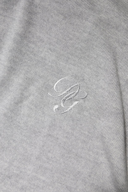 Dolce & Gabbana Grauer langärmeliger Rollkragenpullover Pullover