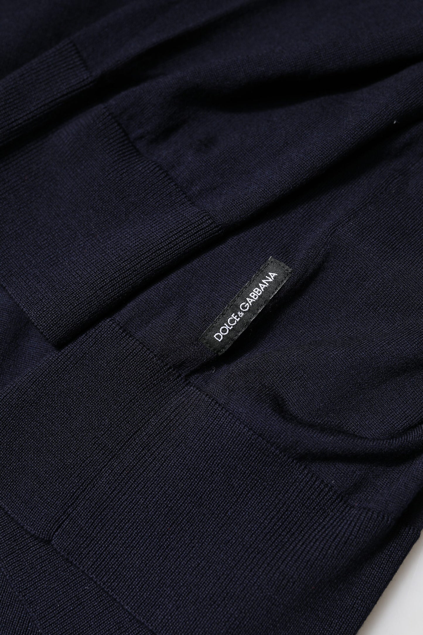 Dolce & Gabbana Blauer langärmeliger Rollkragenpullover