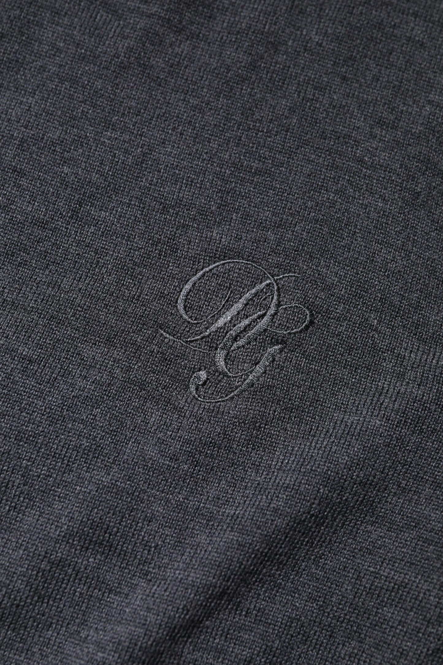 Dolce & Gabbana Dunkelgrauer Pullover mit Rundhalsausschnitt aus Wolle