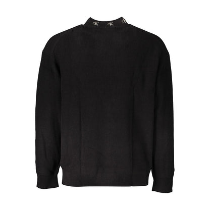 Calvin Klein Schwarzer Baumwollpullover für Männer