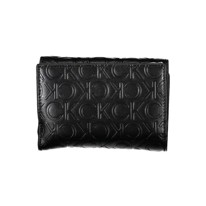 Calvin Klein Schwarzes Polyethylen Portemonnaie für Frauen