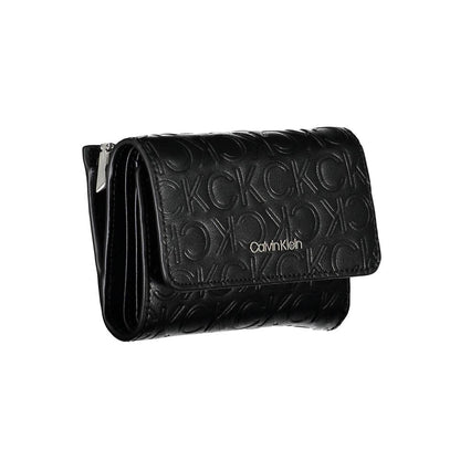 Calvin Klein Schwarzes Polyethylen Portemonnaie für Frauen