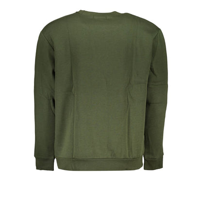 Cavalli Class Grüner Baumwollpullover für Männer